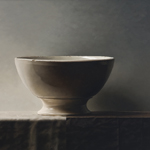 
	White bowl III  oil on wood  65 x 81 cm
