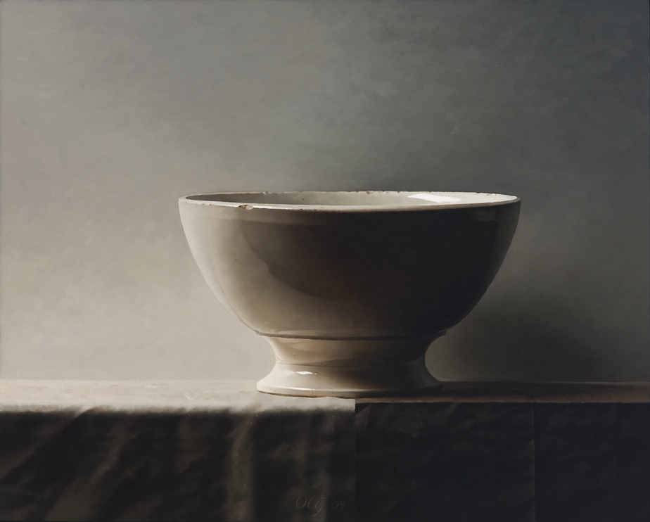 
	White bowl III  oil on wood  65 x 81 cm
